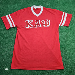 Kappa Alpha Psi Jersey Shirt ΚΑΨ Red Double Stitched Appliqué Embroidered Large
